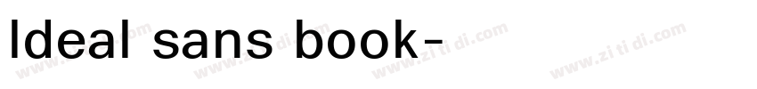 ldeal sans book字体转换